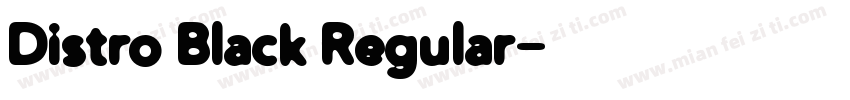 Distro Black Regular字体转换